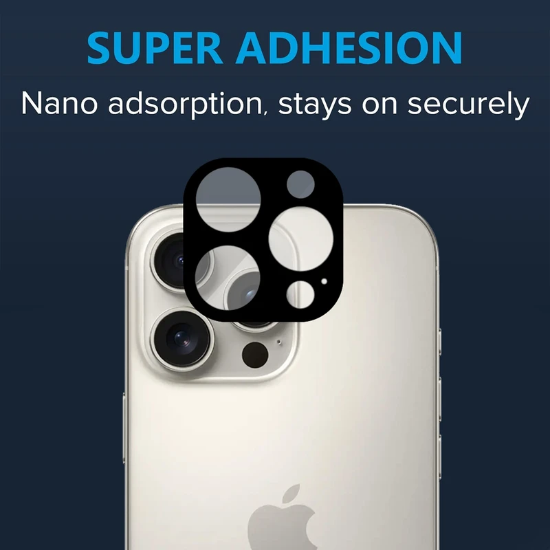 محافظ لنز دوربین سوپرسی مدل Noir Glass SC مناسب برای گوشی موبایل اپل iPhone 16 Pro / 16 Pro Max