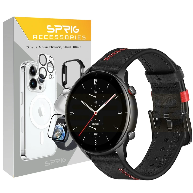 بند اسپریگ مدل Leather ORIGI TW مناسب برای ساعت هوشمند گلوریمی M1 Pro / M2 Pro / GS1 Pro / GR1 / Calling Watch M2 / M2 Max