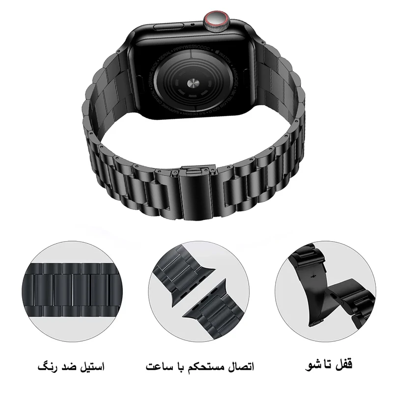 بند زیرو مدل 3Bead ZR مناسب برای اپل واچ سری 1/2/3 سایز 38 میلی متری