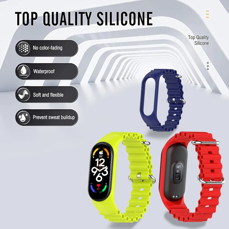 بند سوپرسی مدل Ocean SC مناسب برای ساعت هوشمند شیائومی Mi band 7