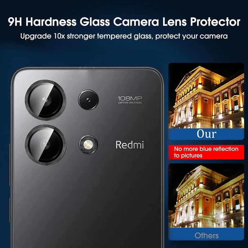 محافظ لنز دوربین رینگی ام‌گلس مدل Ring Protector مناسب برای گوشی موبایل شیائومی Redmi Note 13 4G