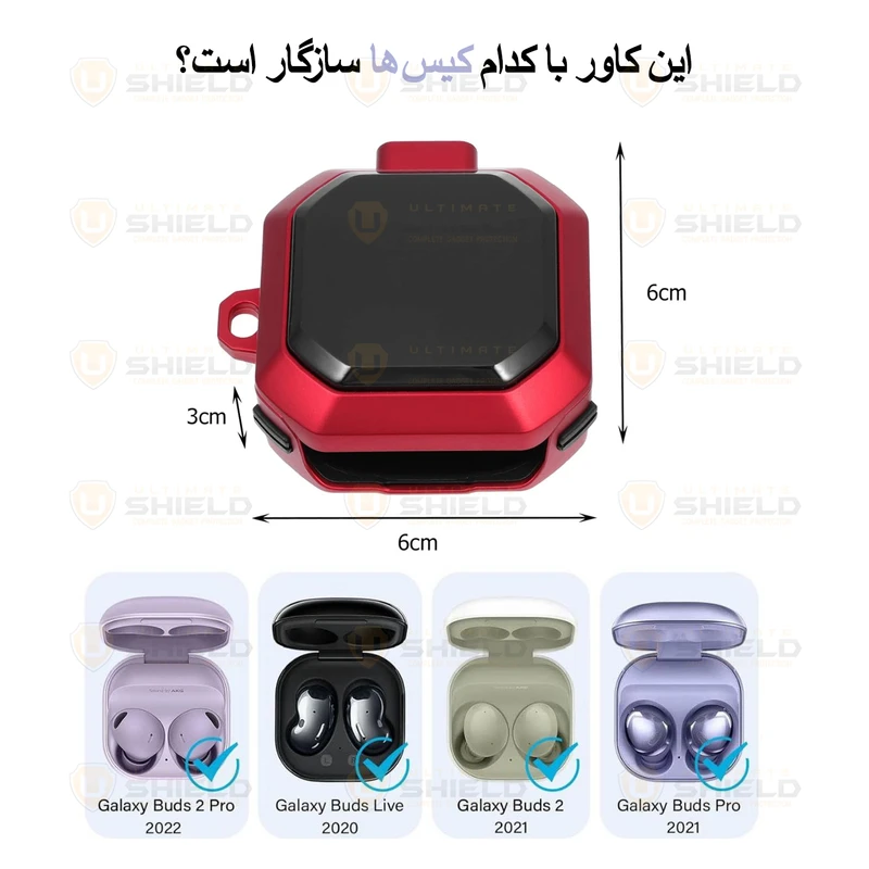 کاور آلتیمیت شیلد مدل EggShell UL مناسب برای کیس سامسونگ Galaxy Buds FE