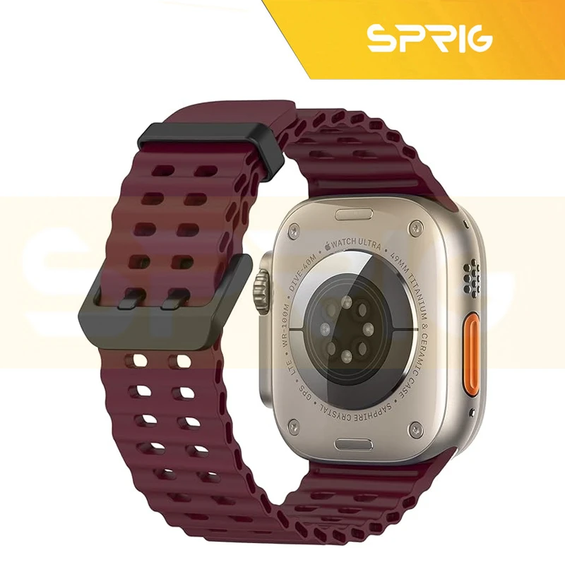 بند اسپریگ مدل Ocean BK Buckle مناسب برای ساعت هوشمند  اپل Series 10 46mm