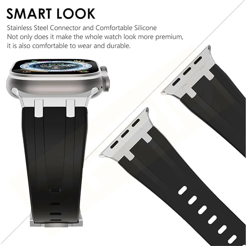 بند اسپریگ مدل Silicone AP Amizze مناسب برای اپل واچ SE 2023 Aluminum Case 44mm به همراه کاور