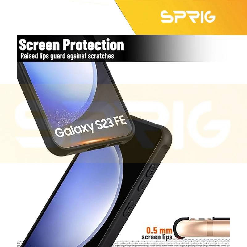 کاور اسپریگ مدل BRD Magsafe-Ring مناسب برای گوشی موبایل سامسونگ Galaxy S23 Fe به همراه محافظ صفحه نمایش و محافظ لنز