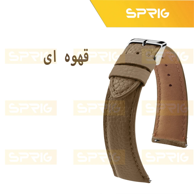 بند اسپریگ مدل Leather GIN TW مناسب برای ساعت هوشمند آمازفیت Pop 3s