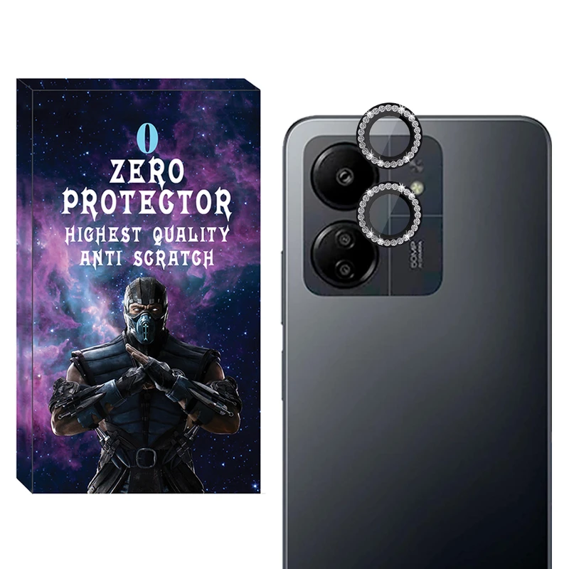 محافظ لنز دوربین رینگی زیرو مدل Ring-Diamond-ZR مناسب برای گوشی موبایل شیائومی Redmi 13C