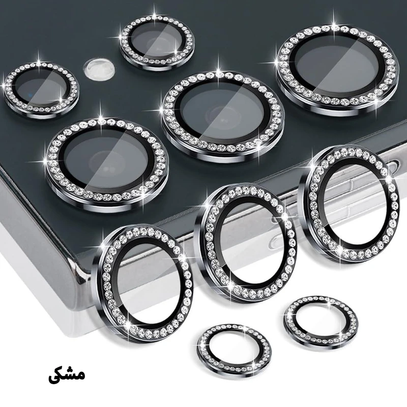 محافظ لنز دوربین زیرو مدل Ring Diamond ZR مناسب برای گوشی موبایل سامسونگ Galaxy S25 Ultra