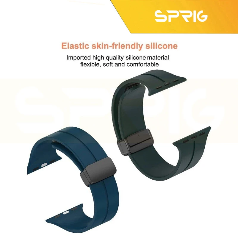 بند اسپریگ مدل Magnetic Silicon مناسب برای ساعت هوشمند T1000 Ultra