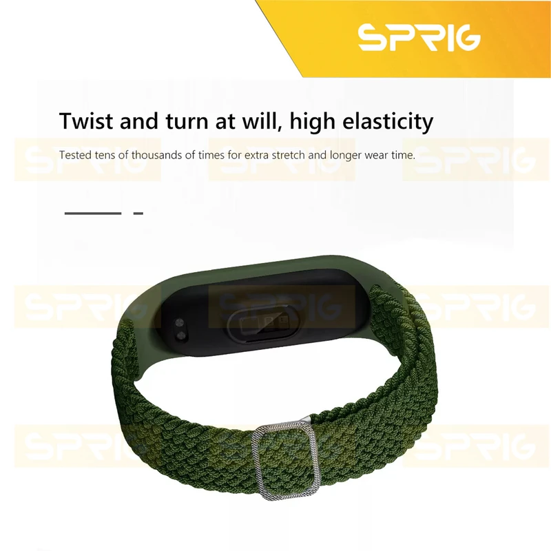 بند اسپریگ مدل Braided Solo مناسب برای ساعت هوشمند شیائومی Mi band 3/4/5