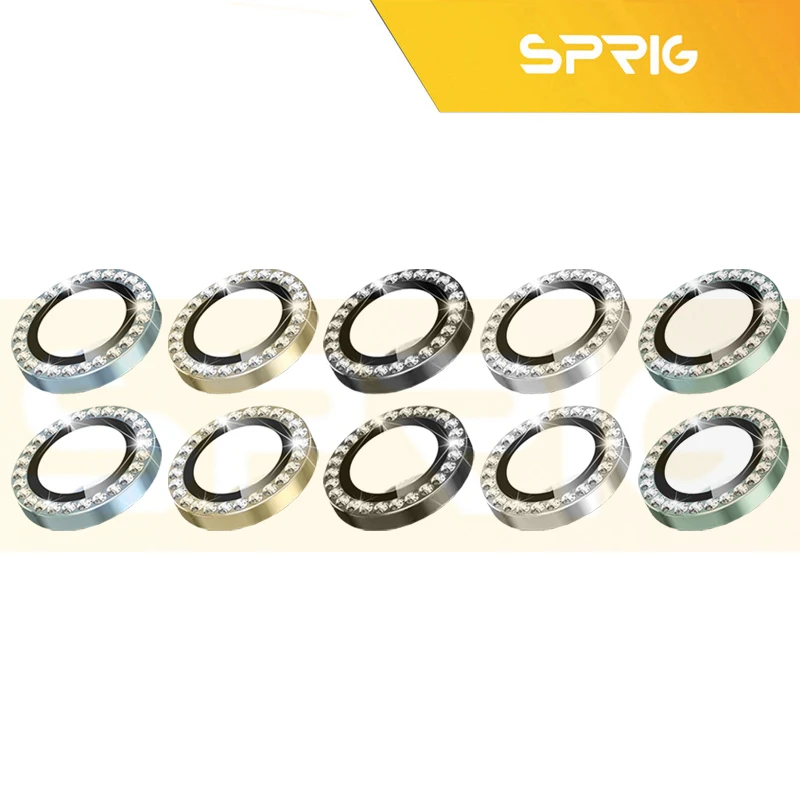 محافظ لنز دوربین اسپریگ مدل Ring Metal Shine مناسب برای گوشی موبایل اپل Iphone 12