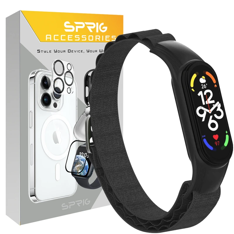 بند اسپریگ مدل Loop Alpine NC مناسب برای ساعت هوشمند شیائومی Mi band 6