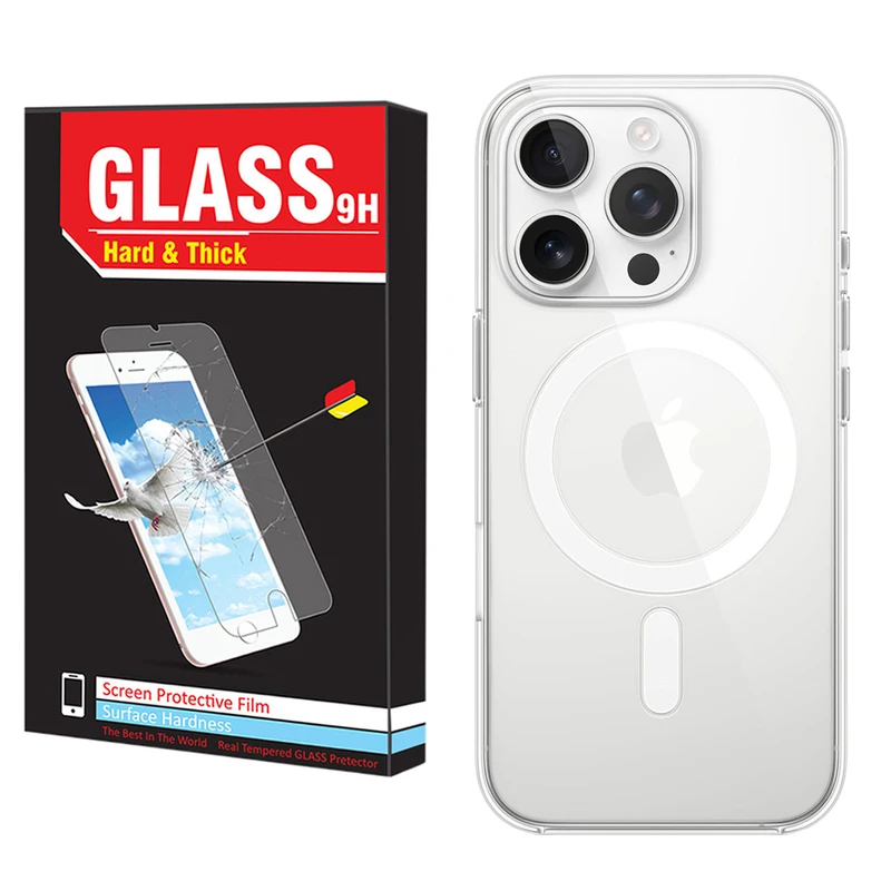 کاور هارد اند تیک مدل Clear Magsafe HT مناسب برای گوشی موبایل اپل iPhone 16 Pro Max
