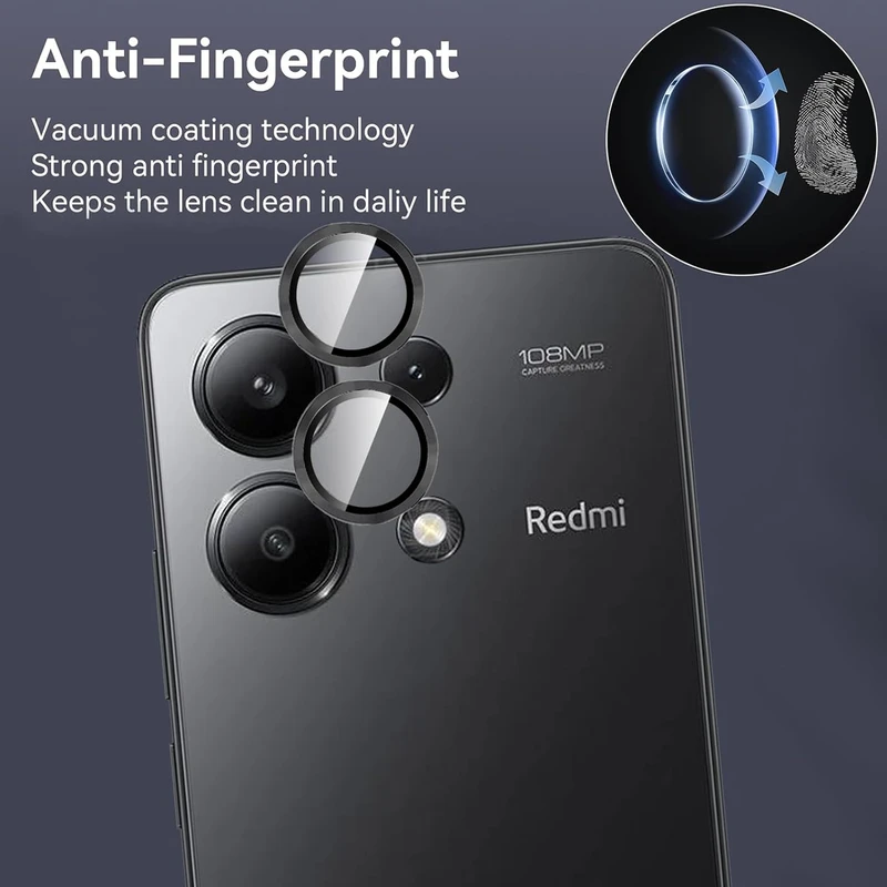 محافظ لنز دوربین رینگی ام‌گلس مدل Ring Protector مناسب برای گوشی موبایل شیائومی Redmi Note 13 4G
