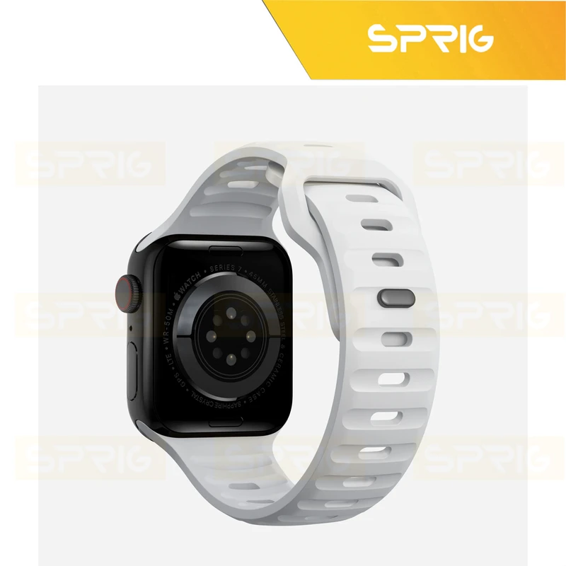 بند اسپریگ مدل Spig Protection مناسب برای اپل واچ سری 7/8/9 سایز 45 میلی متری به همراه کاور