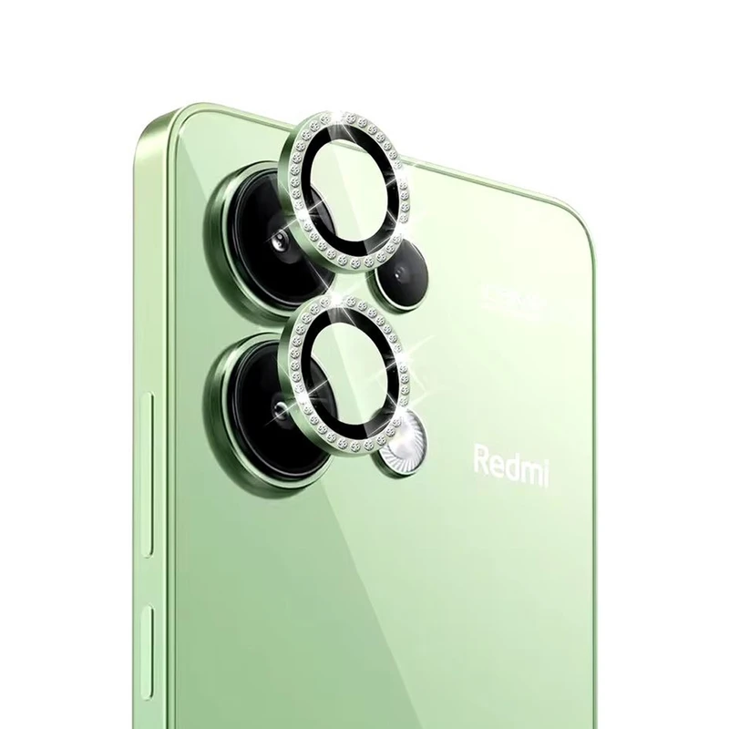محافظ لنز دوربین رینگی ام‌گلس مدل Diamond Protector مناسب برای گوشی موبایل شیائومی Redmi Note 13 4G