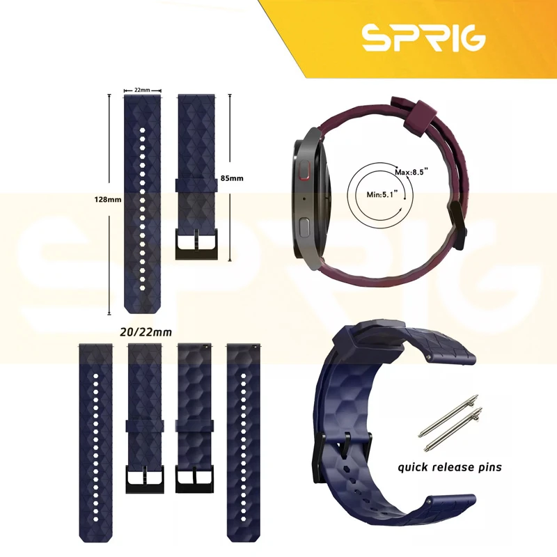 بند اسپریگ مدل LOZ SP TW مناسب برای ساعت هوشمند شیائومی Watch S1 / S1 Active / S2 / Mi Watch XMWTCL02 / Mi Watch Color 2 / Mi Watch Color