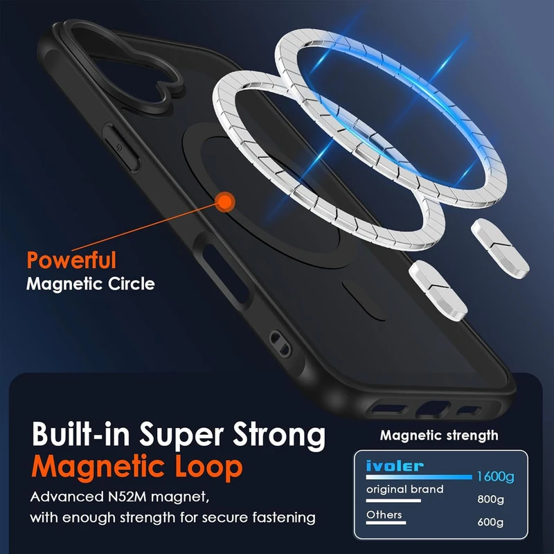کاور ام‌گلس مدل Magsafe Border MG مناسب برای گوشی موبایل اپل iPhone 16