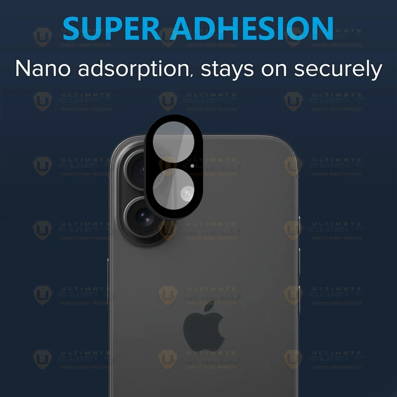 محافظ لنز دوربین آلتیمیت شیلد مدل Noir Glass UL مناسب برای گوشی موبایل اپل iPhone 16 / 16 Plus