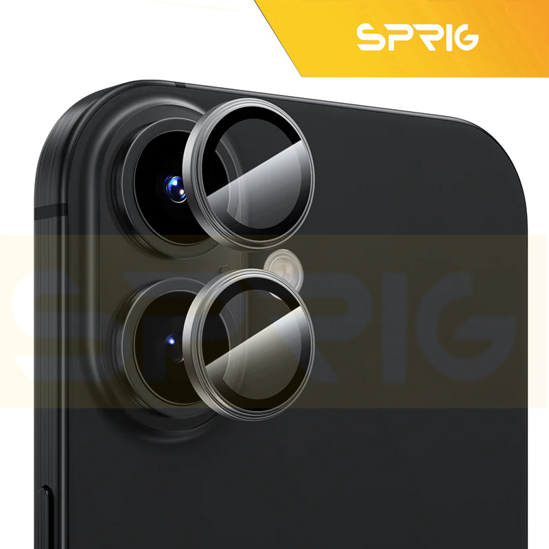 محافظ لنز دوربین اسپریگ مدل Ring Metal Luxury مناسب برای گوشی موبایل اپل Iphone 16 / 16 Plus