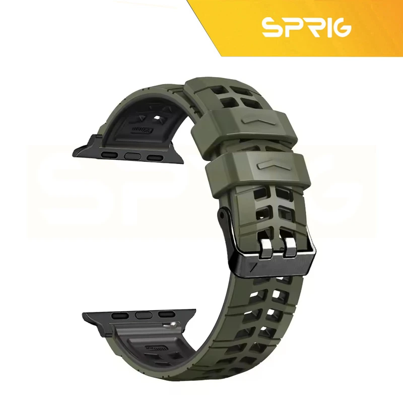 بند اسپریگ مدل Rebit Silicone مناسب برای ساعت هوشمند اپل Series 10 46mm