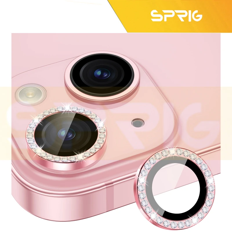 محافظ لنز دوربین اسپریگ مدل Ring Metal Shine مناسب برای گوشی موبایل اپل Iphone 12