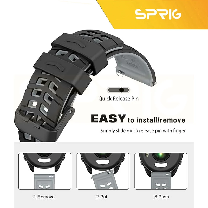 بند اسپریگ مدل Rebit Silicone مناسب برای ساعت هوشمند ناتینگ CMF Watch Pro / CMF Watch Pro 2