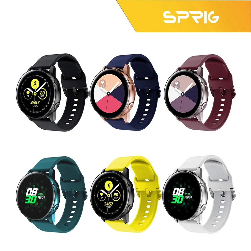 بند اسپریگ مدل SIC-SGK مناسب برای ساعت هوشمند سامسونگ Galaxy Watch Active / Active 2