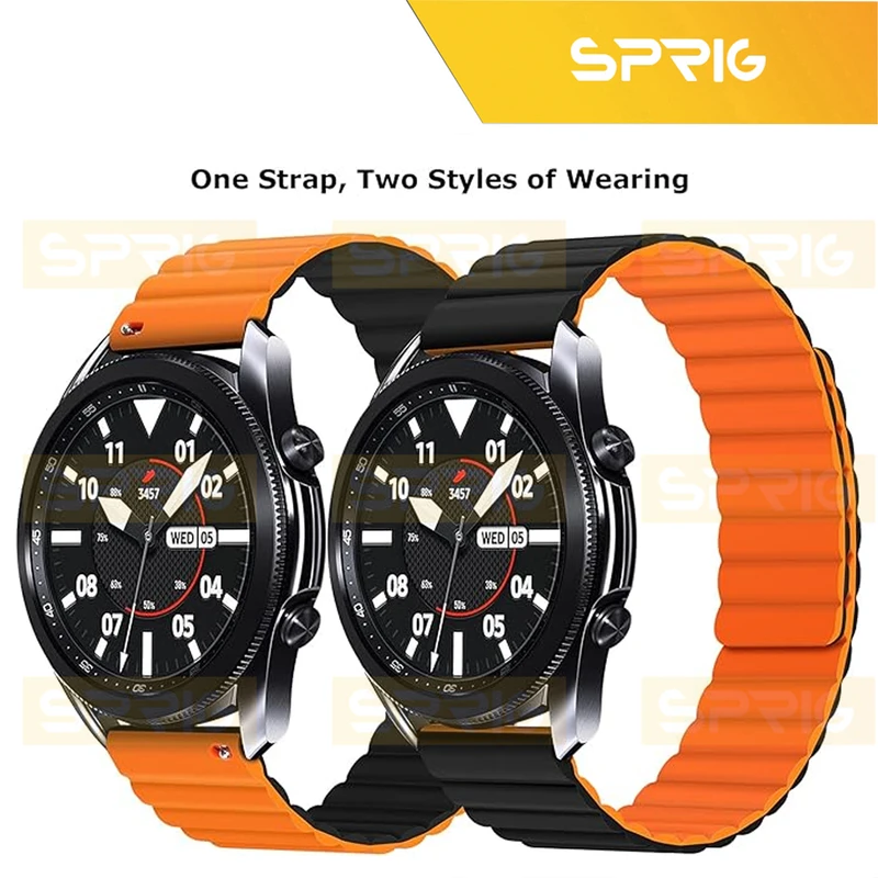 بند اسپریگ مدل Silicone Magnetic Link BK TW مناسب برای ساعت هوشمند شیائومی S1 / S1 Active / S2 / Mi Watch XMWTCL02 / Mi Watch Color 2 / Mi Watch Color