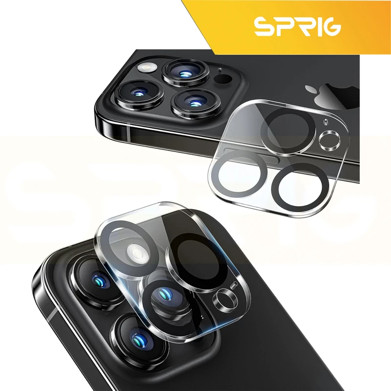 محافظ لنز دوربین اسپریگ مدل 3D Transparent مناسب برای گوشی موبایل اپل Iphone 16 Pro / 16 Pro max
