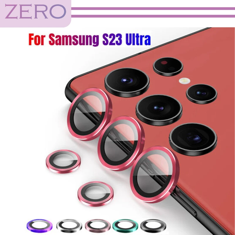 محافظ لنز دوربین زیرو مدل Ring Metal مناسب برای گوشی موبایل سامسونگ Galaxy S23 Ultra