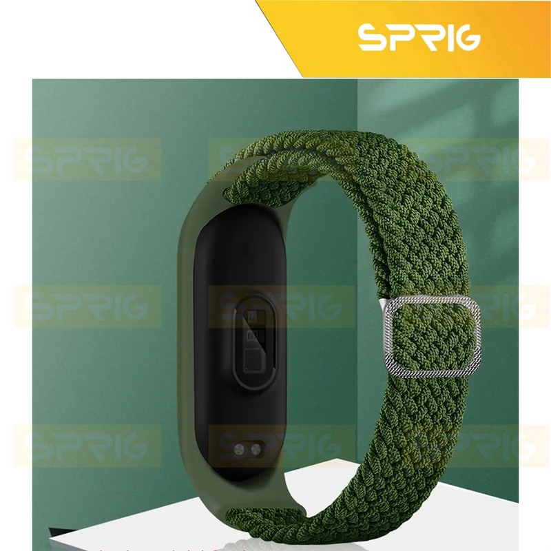 بند اسپریگ مدل Braided Solo مناسب برای ساعت هوشمند شیائومی Mi band 6/7