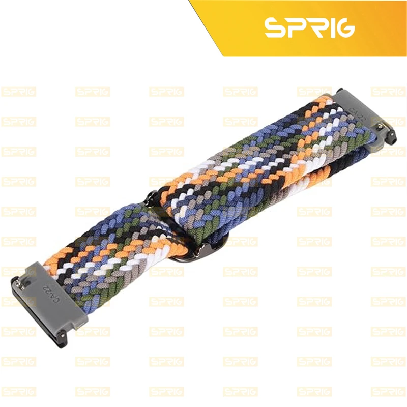 بند اسپریگ مدل Braided Colors Solo مناسب برای ساعت هوشمند سامسونگ Galaxy Watch 4/5/6 سایز 40/43/44/46/47 میلی متری