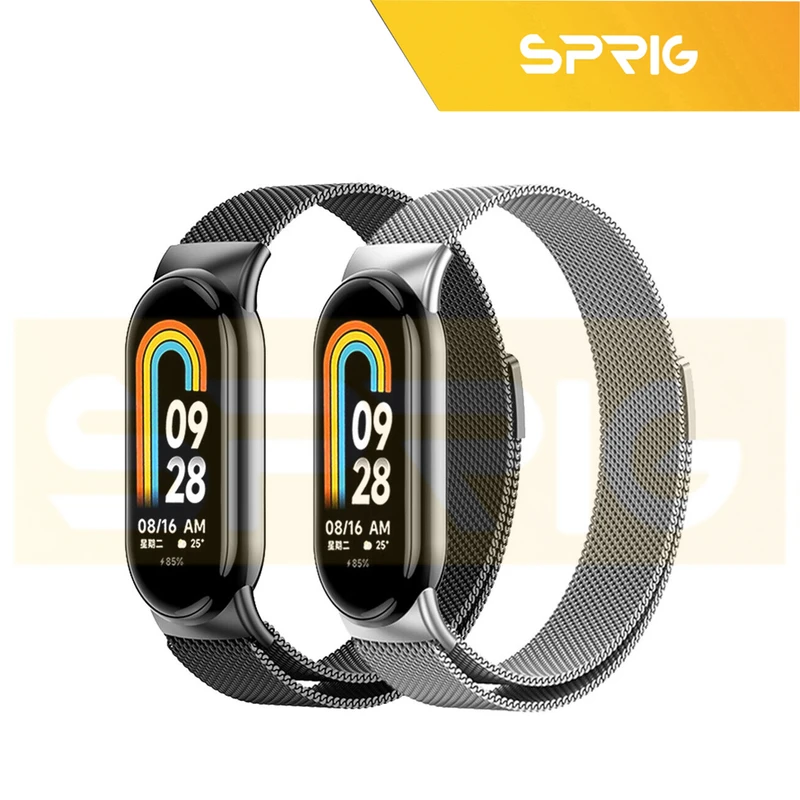 بند اسپریگ مدل Milanese مناسب برای ساعت هوشمند شیائومی Mi Band 9