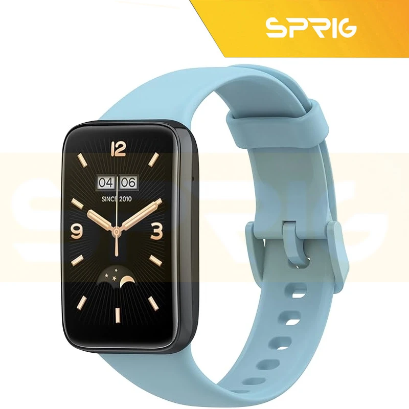بند اسپریگ مدل SGK Silic Guard مناسب برای ساعت هوشمند شیائومی Mi band 7 pro به همراه کاور