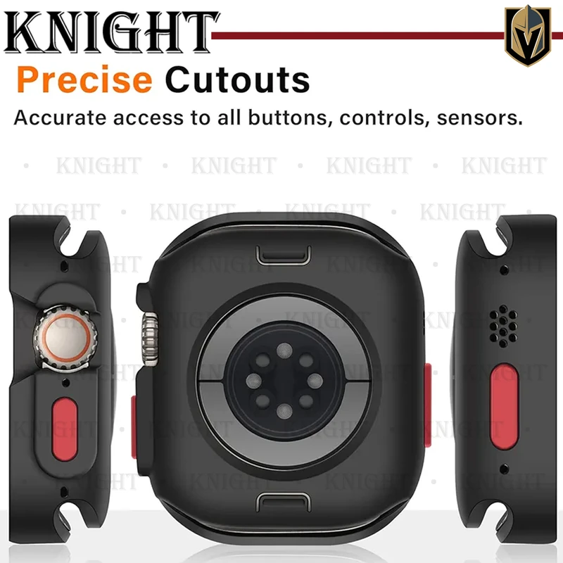 کاور نایت مدل SIC Armor KT مناسب برای اپل واچ Series SE 2022 Aluminum Case 44mm / SE 2021 Aluminum Case 44mm / Series 5 44mm / Series 6 44mm / SE 44mm به همراه محافظ صفحه نمایش