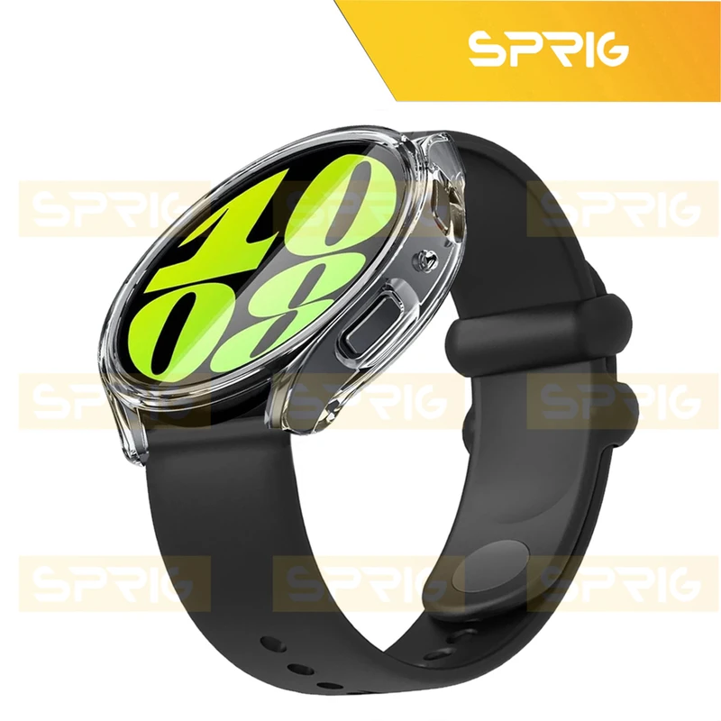 بند اسپریگ مدل PUFF PC مناسب برای ساعت هوشمند سامسونگ Galaxy Watch 6 classic 47mm به همراه کاور