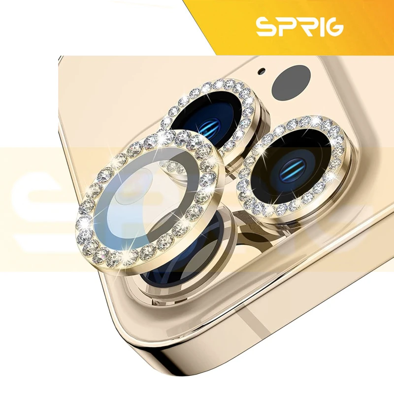 محافظ لنز دوربین اسپریگ مدل Ring Metal Shine مناسب برای گوشی موبایل اپل Iphone 12 Pro