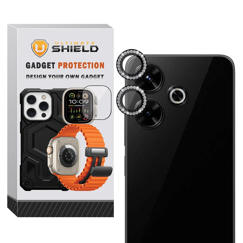 محافظ لنز دوربین رینگی آلتیمیت شیلد مدل Ring-Diamond-UL مناسب برای گوشی موبایل شیائومی Redmi 13