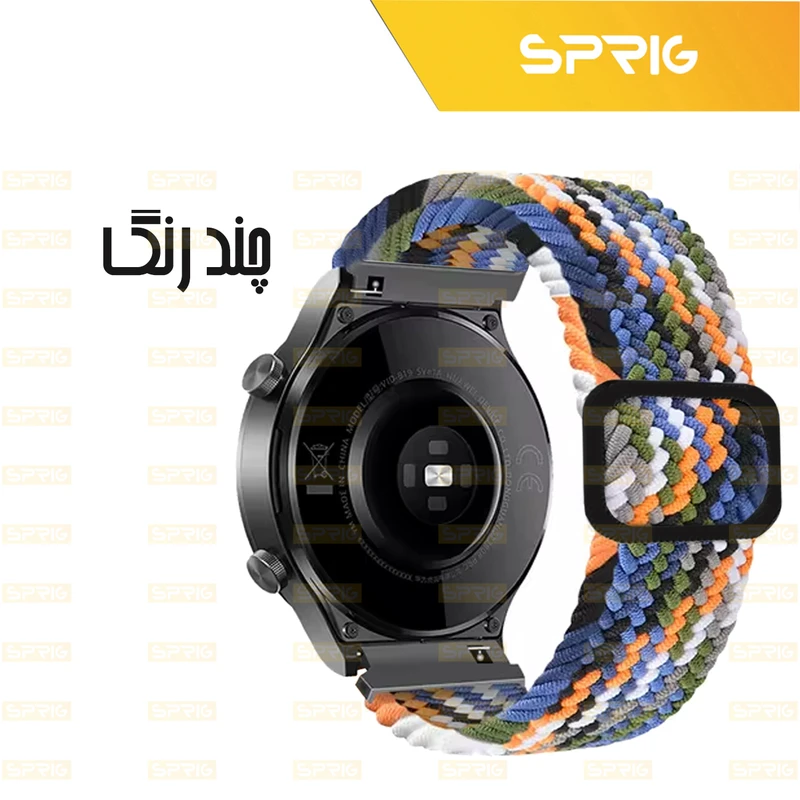 بند اسپریگ مدل Braided Colors Solo مناسب برای ساعت هوشمند سامسونگ Galaxy Watch 6 40mm / watch 6 44mm / Watch 6 Classic 43mm / Watch 6 Classic 47mm