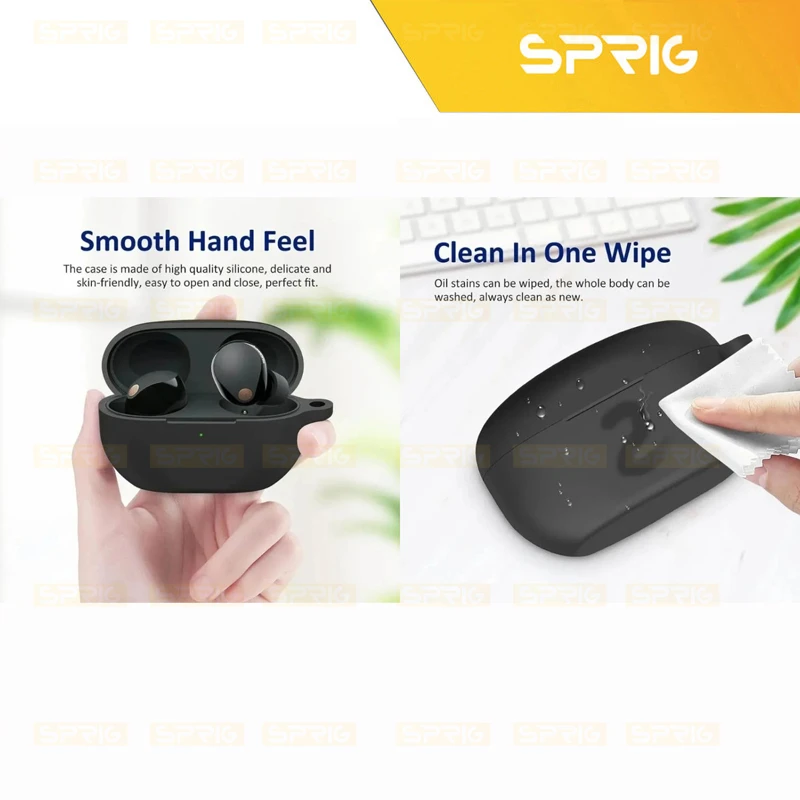 کاور اسپریگ مدل Silicon-SP مناسب برای کیس هدفون بی سیم سونی WF-1000XM5