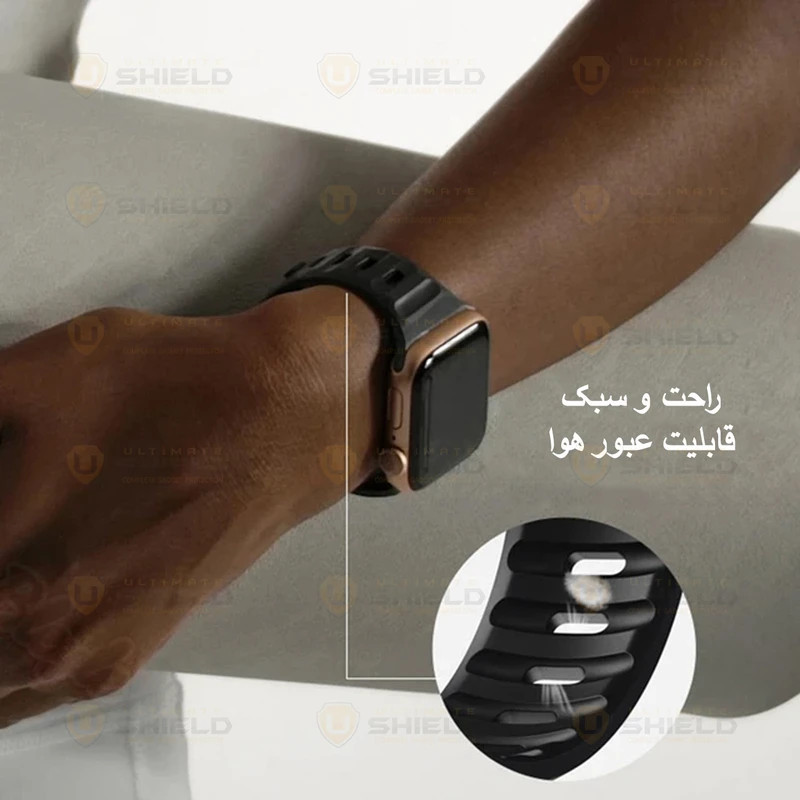 بند آلتیمیت شیلد مدل SPG Defender مناسب برای ساعت هوشمند اپل Series 10 42mm به همراه کاور