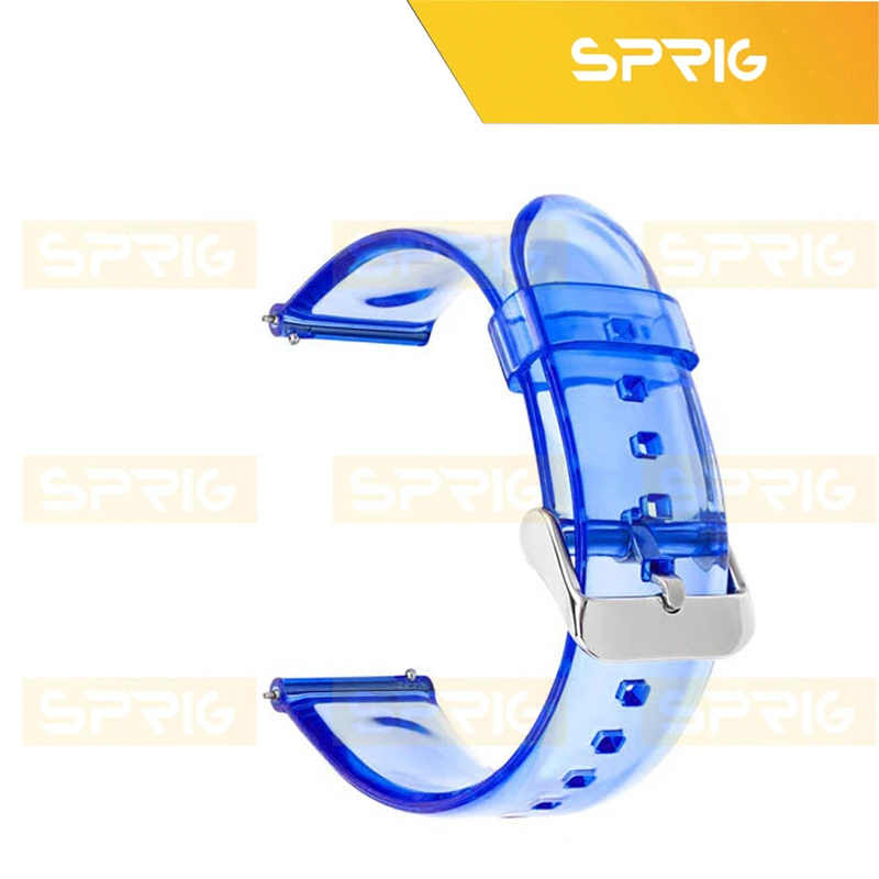 بند اسپریگ مدل Clear Silicone TW مناسب برای ساعت هوشمند ایمیکی SF1 / SF1E / SE1 / ST1