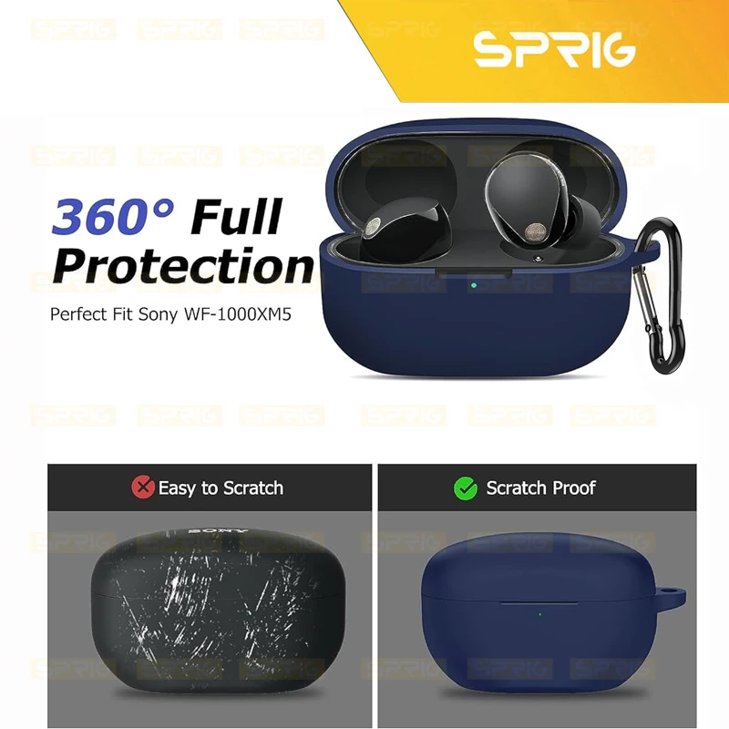 کاور اسپریگ مدل Silicon-SP مناسب برای کیس هدفون بی سیم سونی WF-1000XM5