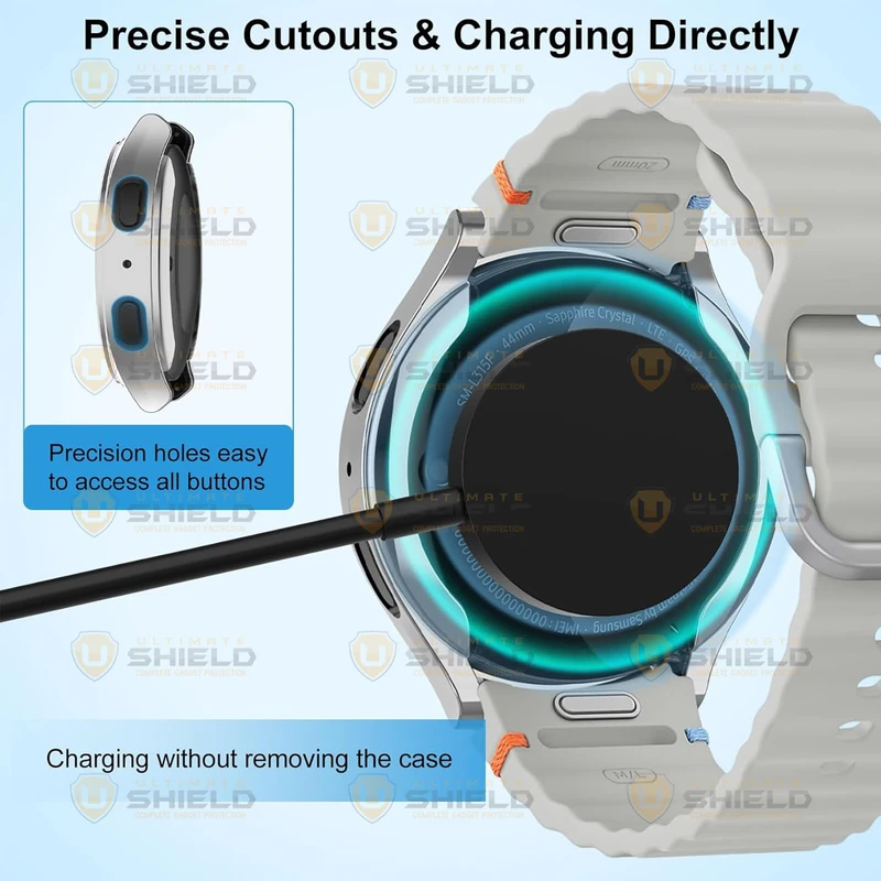 کاور آلتیمیت شیلد مدل Soft TPU UL مناسب برای ساعت هوشمند سامسونگ Galaxy Watch 7 40mm