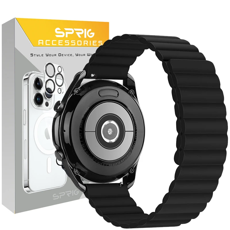 بند اسپریگ مدل Silicone Magnetic Link TW مناسب برای ساعت هوشمند سامسونگ 22 میلی متری Galaxy Watch Gear S2 Classic / Gear S3 / Gear Sport