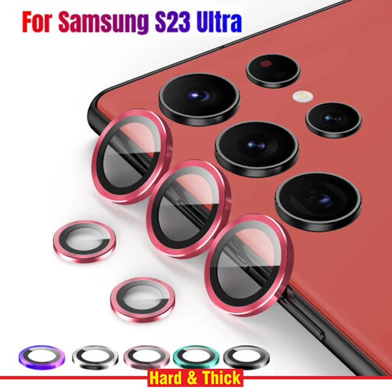 محافظ لنز دوربین هارد اند تیک مدل Ring Metal مناسب برای گوشی موبایل سامسونگ Galaxy S23 Ultra