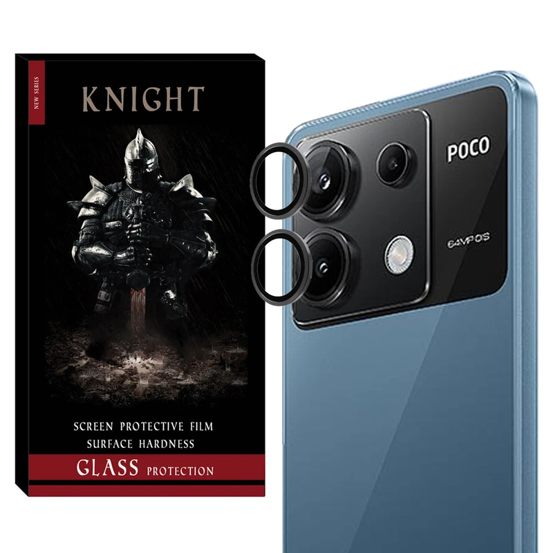 محافظ لنز دوربین نایت مدل Ring-Metal-KT مناسب برای گوشی موبایل شیائومی Poco X6