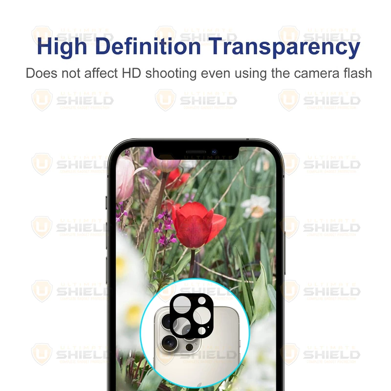 محافظ لنز دوربین آلتیمیت شیلد مدل Noir Glass UL مناسب برای گوشی موبایل اپل iPhone 16 Pro / 16 Pro Max
