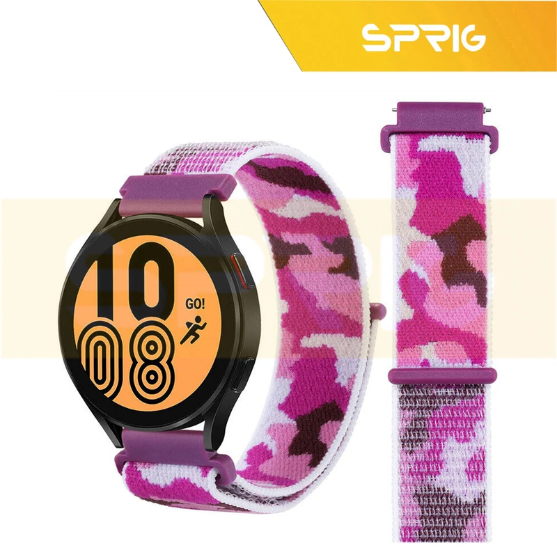 بند اسپریگ مدل Army nylon مناسب برای ساعت هوشمند سامسونگ Galaxy Watch 6 Classic 47mm